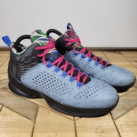 Nike Other - Nike Jordan Melo M11 BG Concrete Island 716598-413 Size 5.5Y Gray/Pink Leather